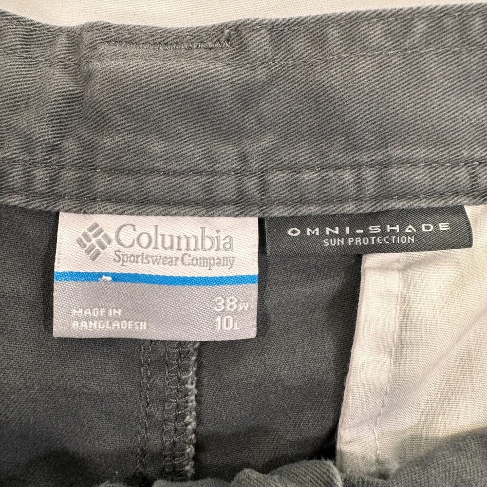 Columbia Omni-Shade Cargo Shorts‎ Mens 38 Grey UPF Protection | Gorpcore